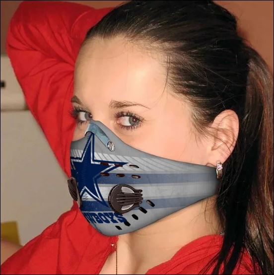 Dallas Cowboys logo activated carbon Pm 2.5 Fm face mask 2