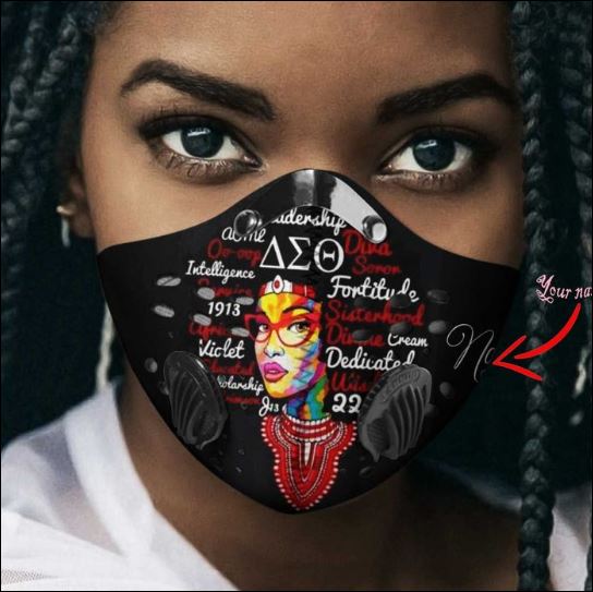 Delta Sigma Theta girl naming filter activated carbon Pm 2.5 Fm face mask – dnstyles