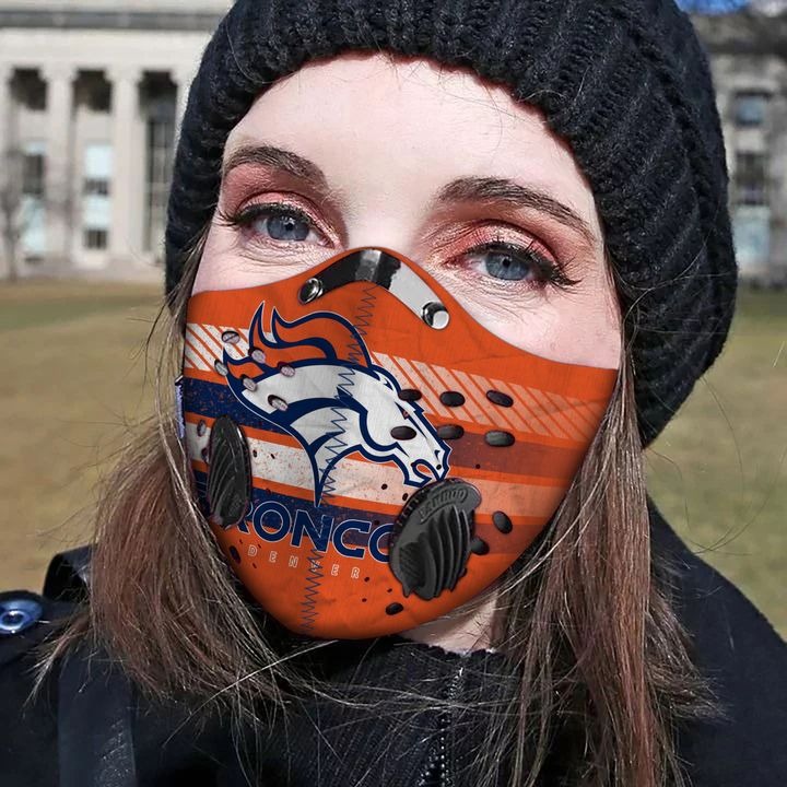 Denver Broncos carbon filter face mask  – LIMITED BBS