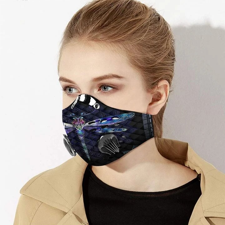 Dragonfly Filter Activated Carbon Pm 2.5 Fm Face Mask