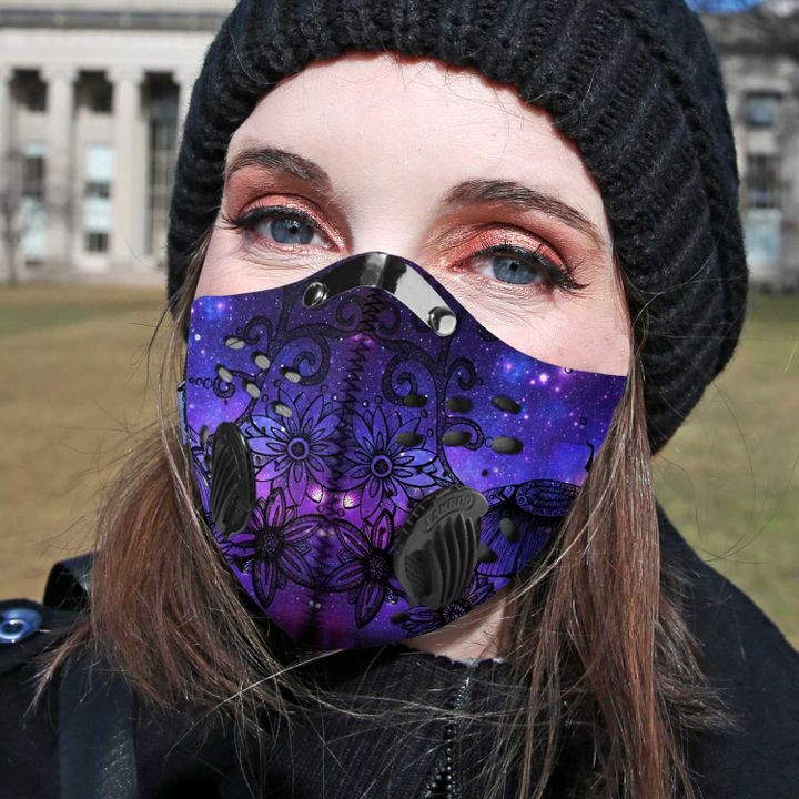 Dragonfly galaxy filter face mask