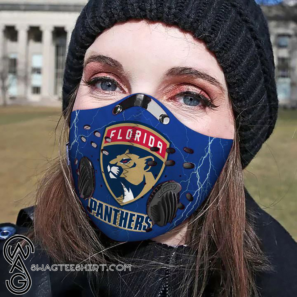 Florida panthers hockey filter carbon face mask – maria