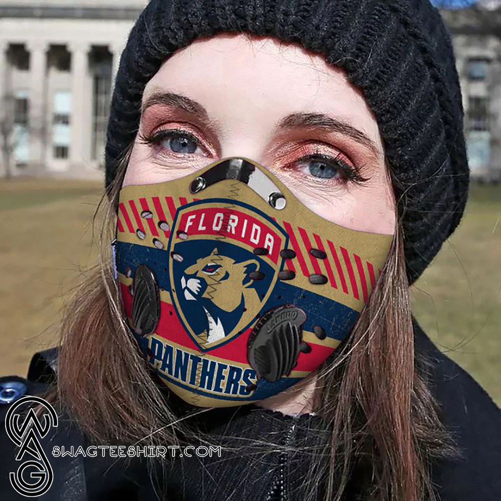 Florida panthers team filter carbon face mask – maria