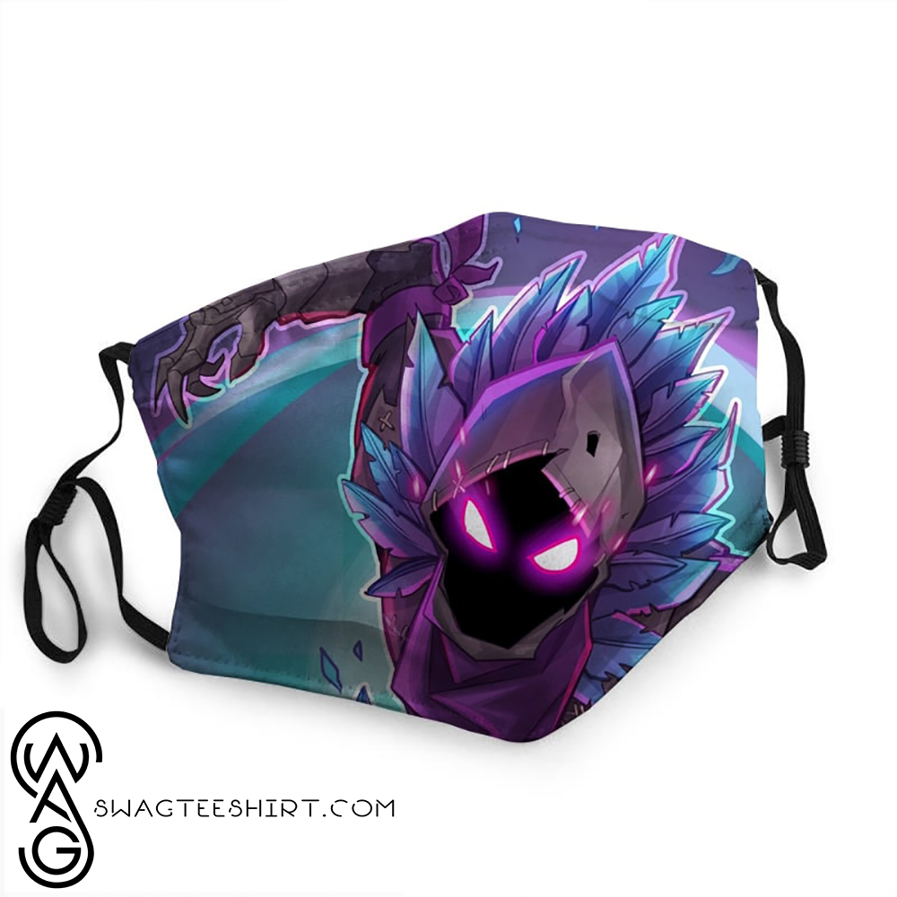 Fortnite raven all over printed face mask – maria