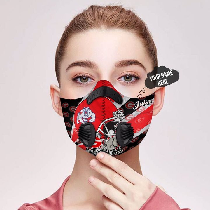 Georgia Bulldogs  custom personalized name face mask - LIMITED EDITION