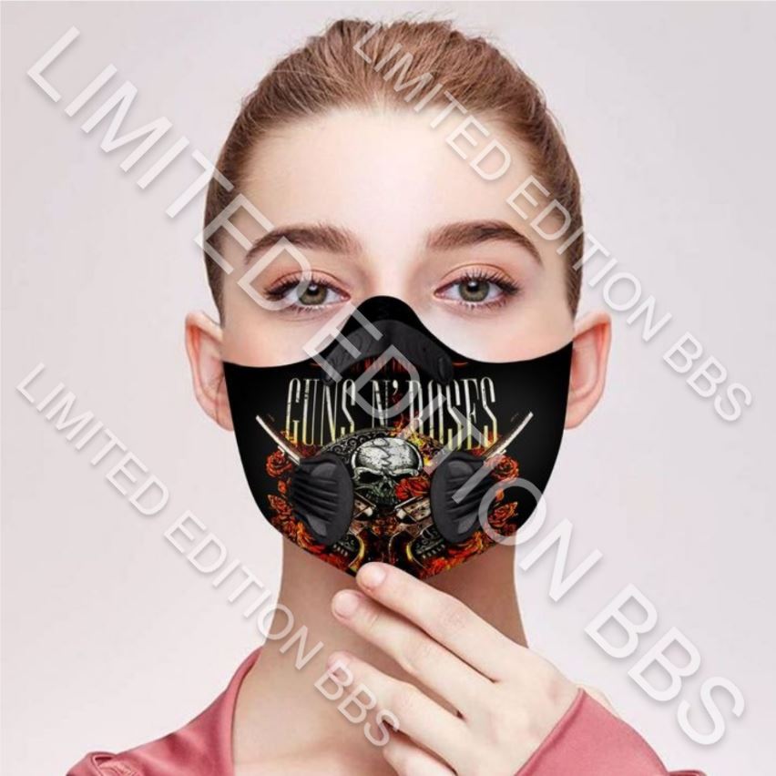 Guns N Roses filter face mask