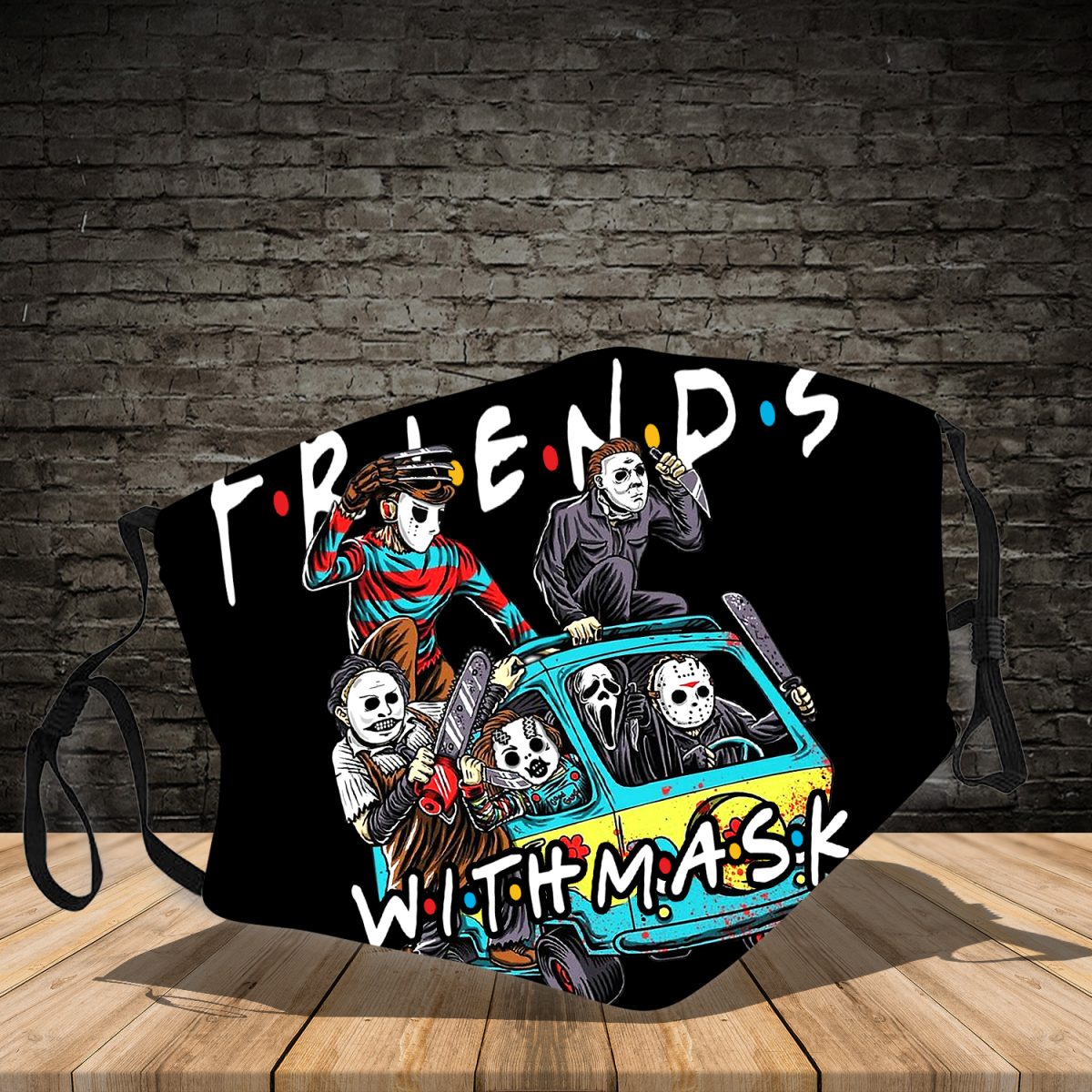 Horror killers friends with mask 3d face mask