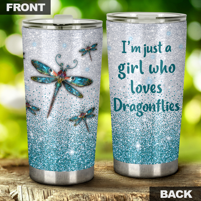 I’m Just A Girl Who Loves Dragonflies Tumbler – Teasearch3D 140420