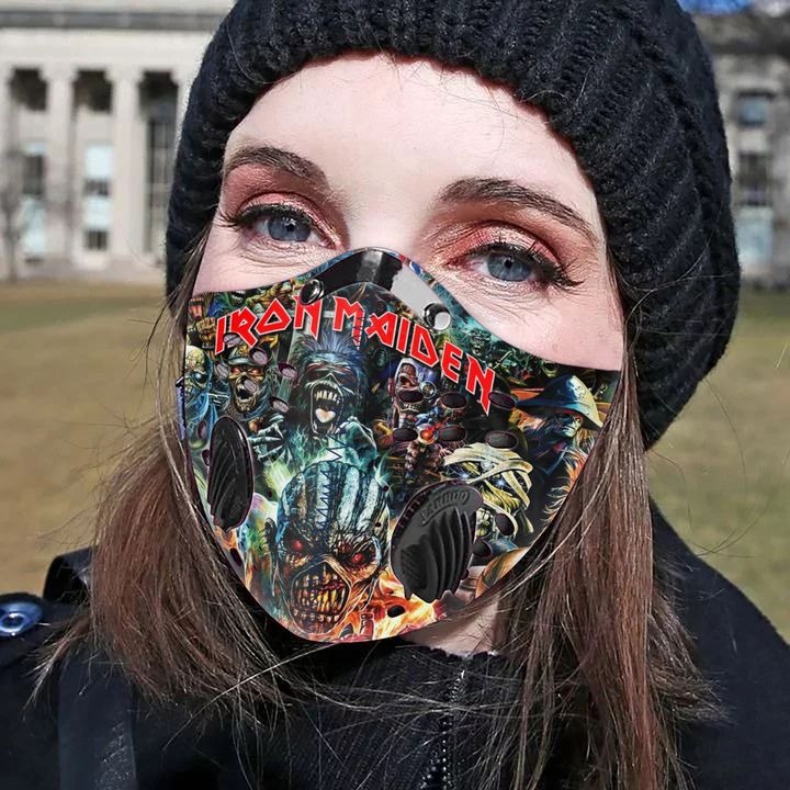 Iron maiden filter face mask