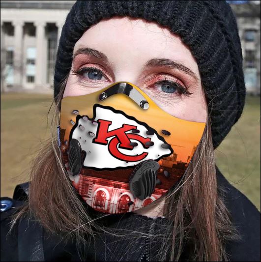 Kansas City Chiefs filter activated carbon face mask