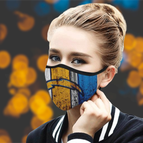 Los Angeles Chargers cloth fabric face mask - LIMITED EDITION