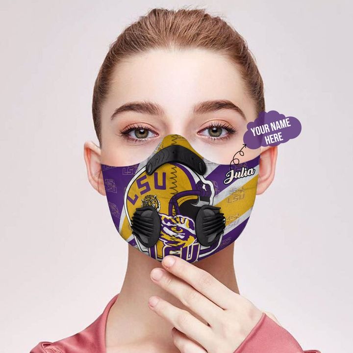 LSU Tigers  custom personalized name face mask - LIMITED EDITION