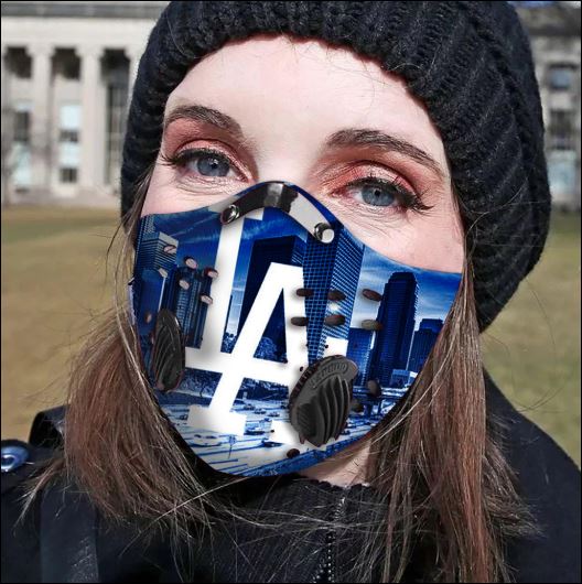 Los Angeles Dodgers filter activated carbon face mask