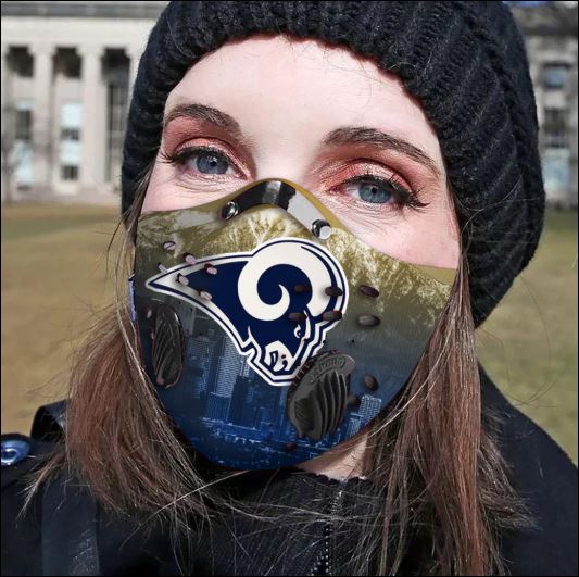Los Angeles Rams filter activated carbon face mask