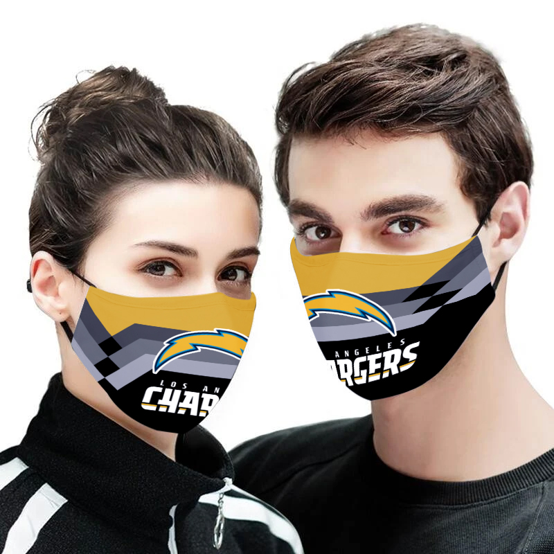 Los angeles chargers face mask
