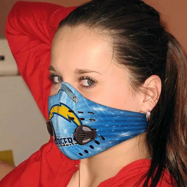 Los angeles chargers filter face mask - Pic 2