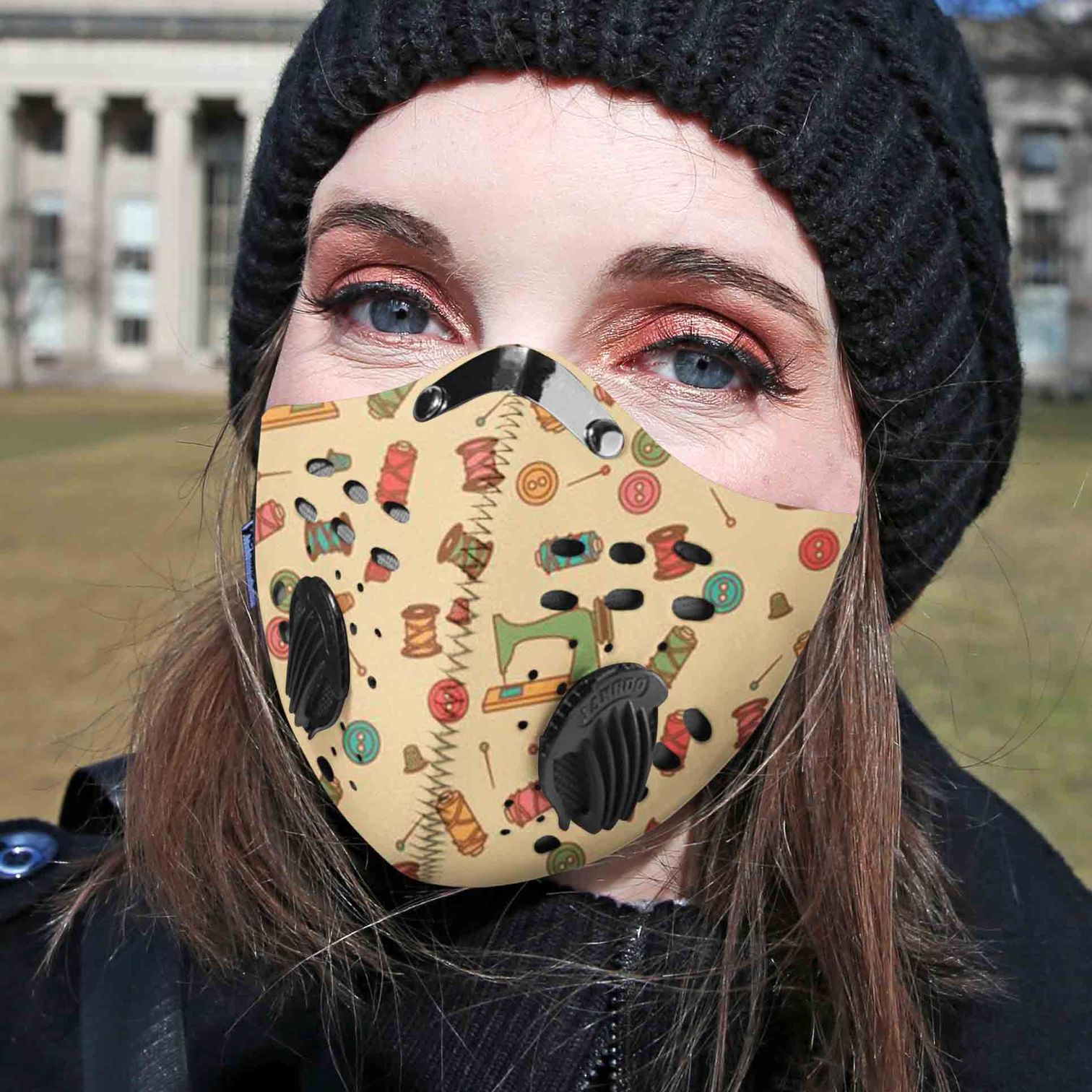 Love sewing carbon pm 2.5 face mask