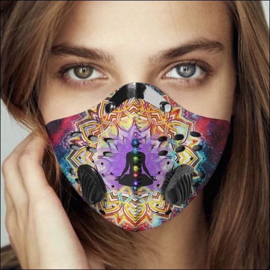 Mandala Chakra filter activated carbon face mask