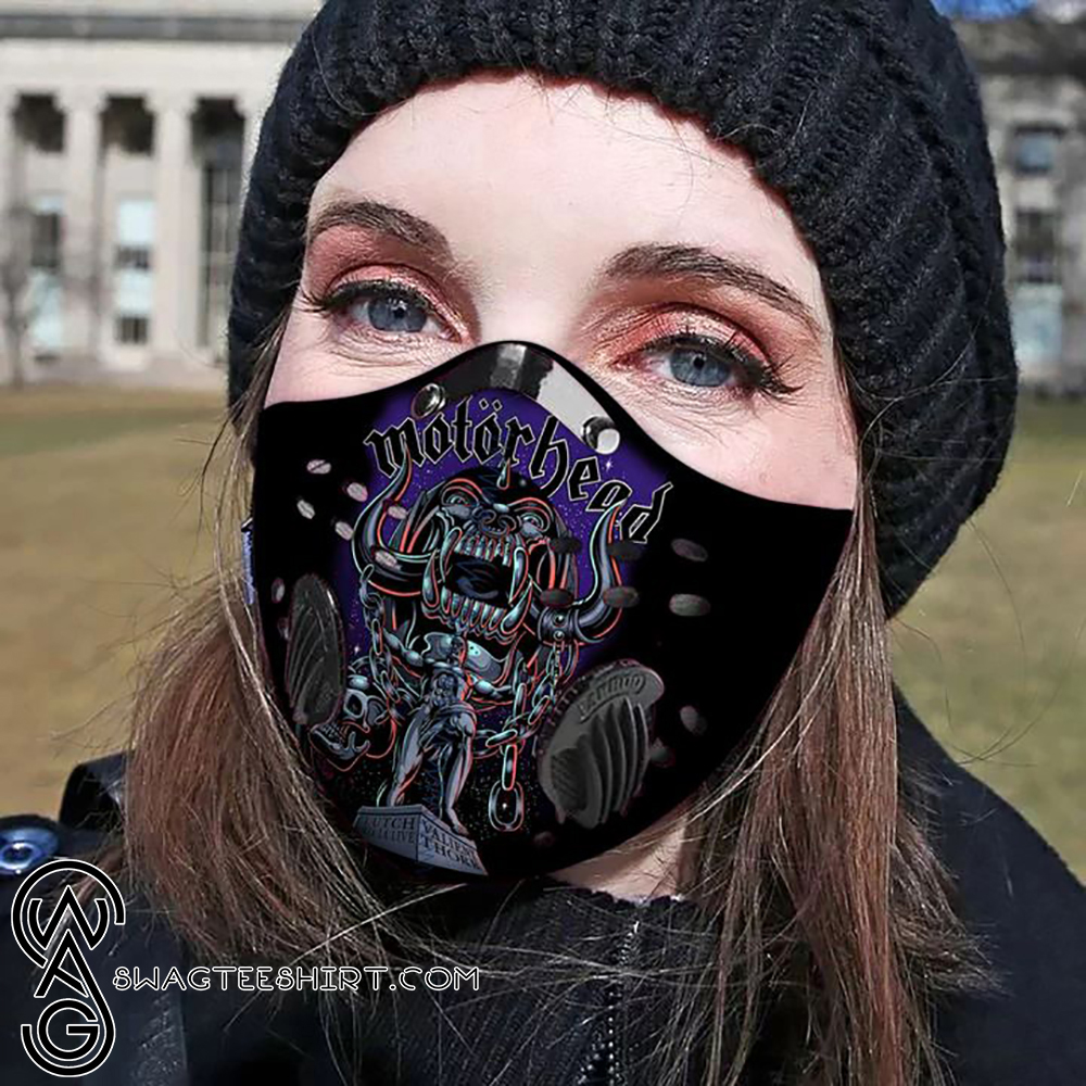 Motorhead filter activated carbon pm 2,5 face mask