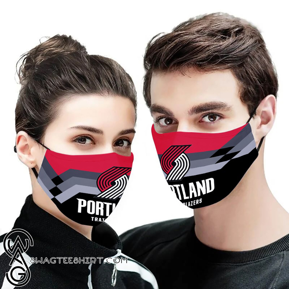 NBA portland trail blazers full printing face mask