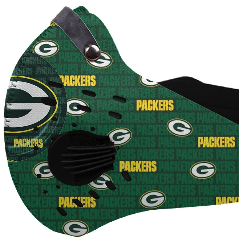 NFL Green bay packers filter face mask
