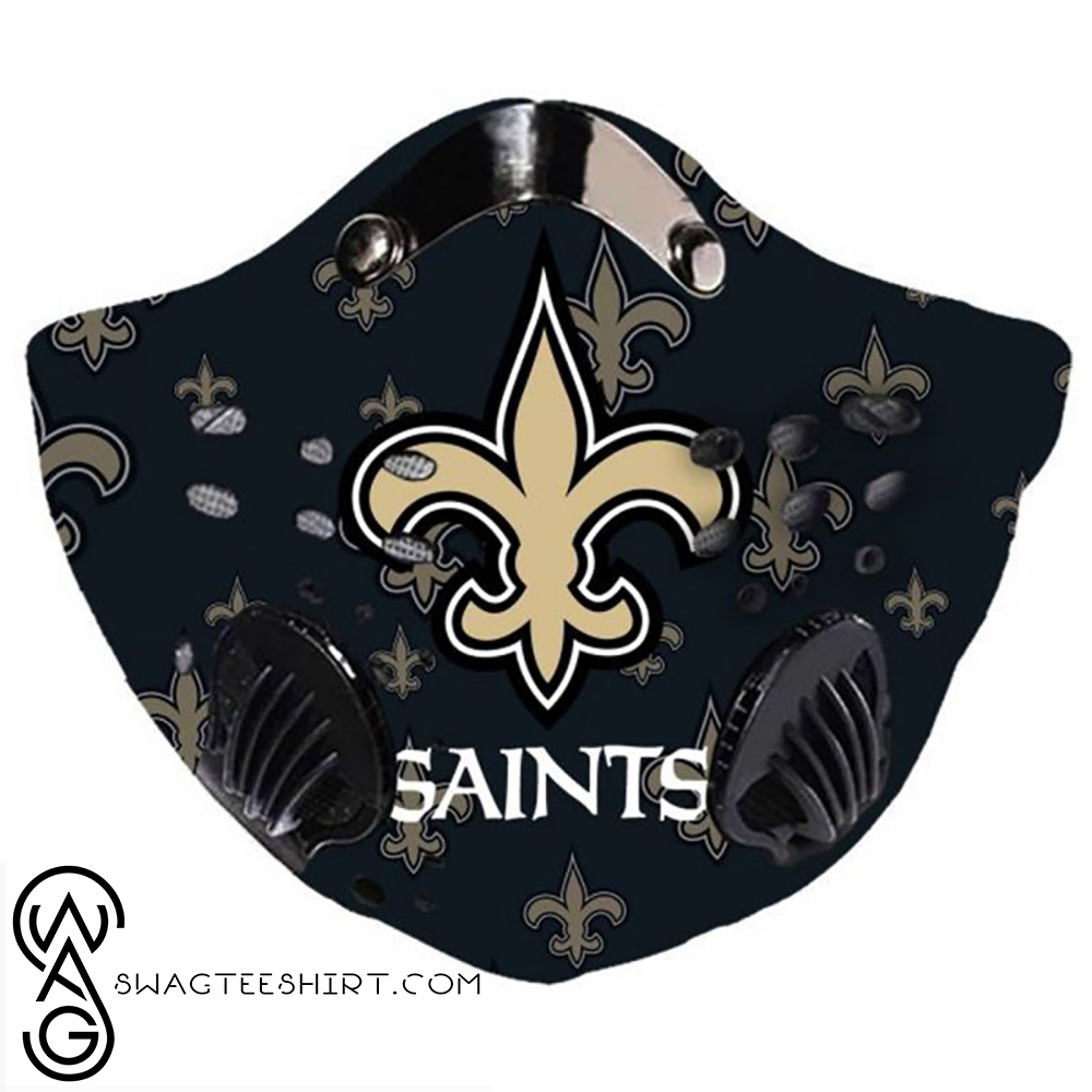 NFL new orleans saints logo filter carbon face mask – maria