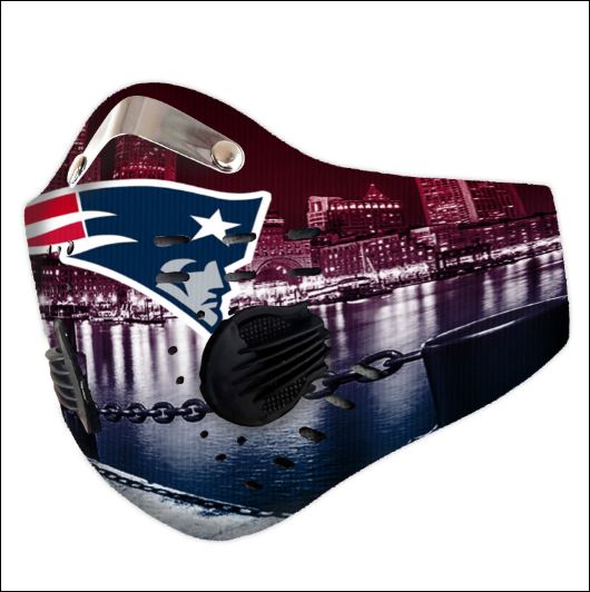 New England Patriots filter activated carbon face mask