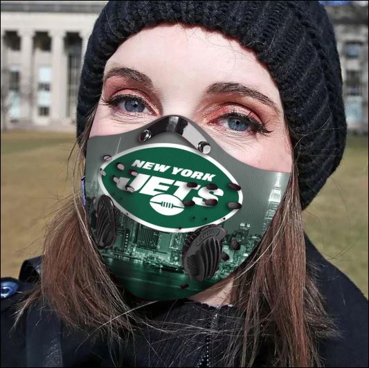 New York Jets filter activated carbon face mask