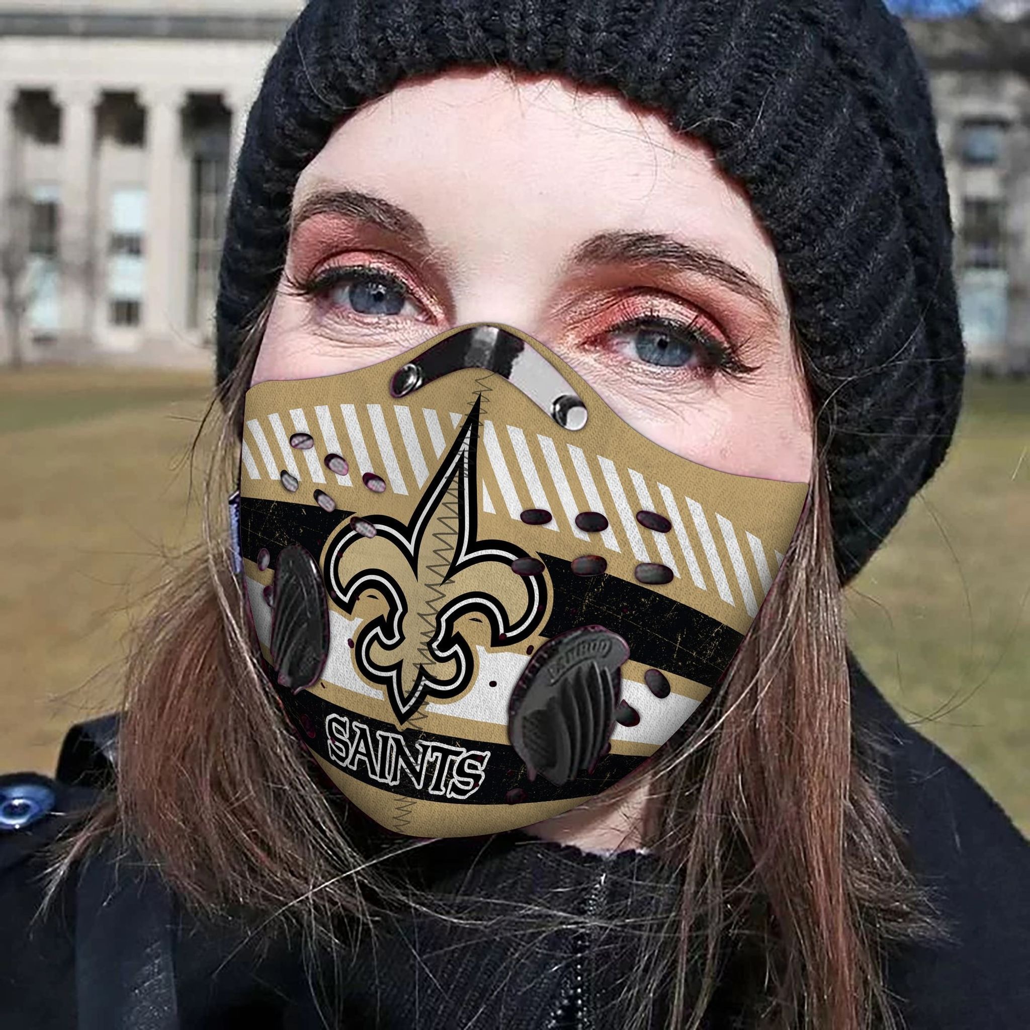 New orleans saints filter face mask - Pic 2