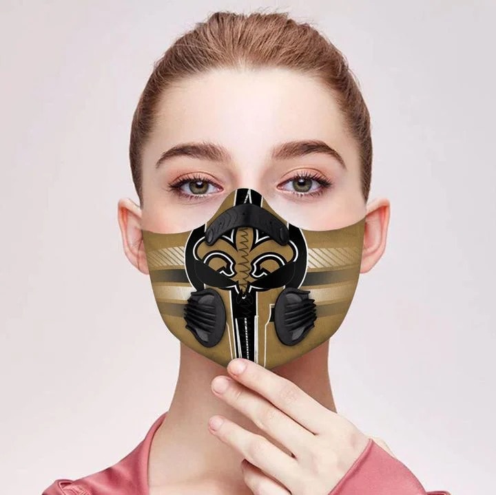 New orleans saints punisher skull filter face mask