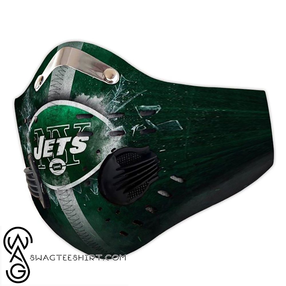 New york jets football carbon pm 2,5 face mask