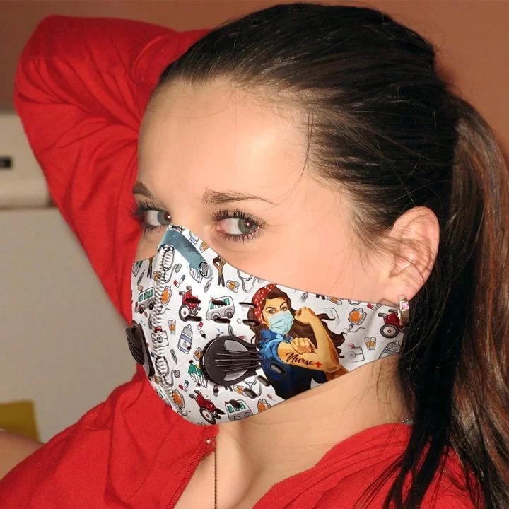 Nurse Filter Activated Carbon Pm 2.5 Fm Face Mask