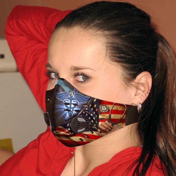 Nurse Medical Symbol Filter Activated Carbon Pm 2.5 Fm Face Mask