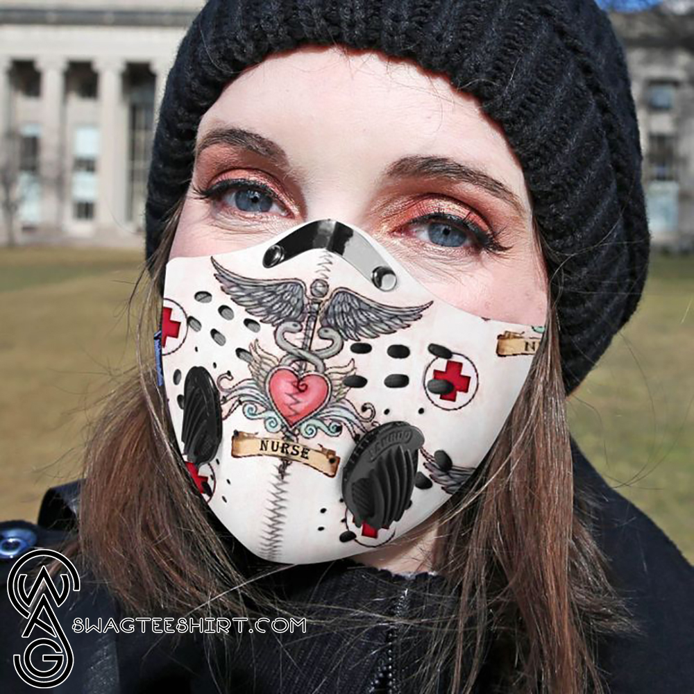 Nurse proud carbon pm 2,5 face mask