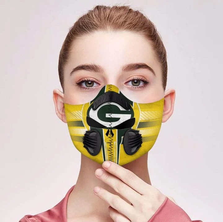 Packers punisher skull filter face mask - Pic 2