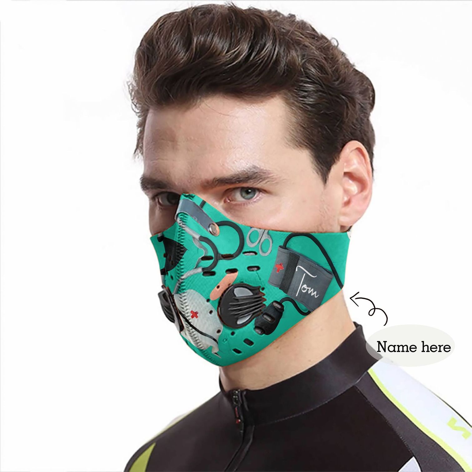 Personalized nurse be strong carbon pm 2.5 face mask – maria
