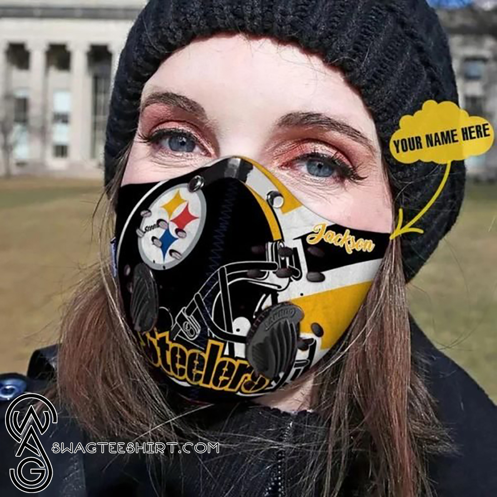 Personalized pittsburgh steelers football carbon pm 2,5 face mask