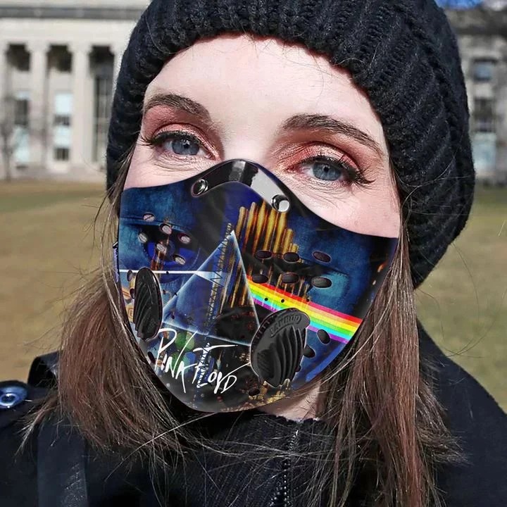 Pink Floyd Filter Activated Carbon Pm 2.5 Fm Face Mask