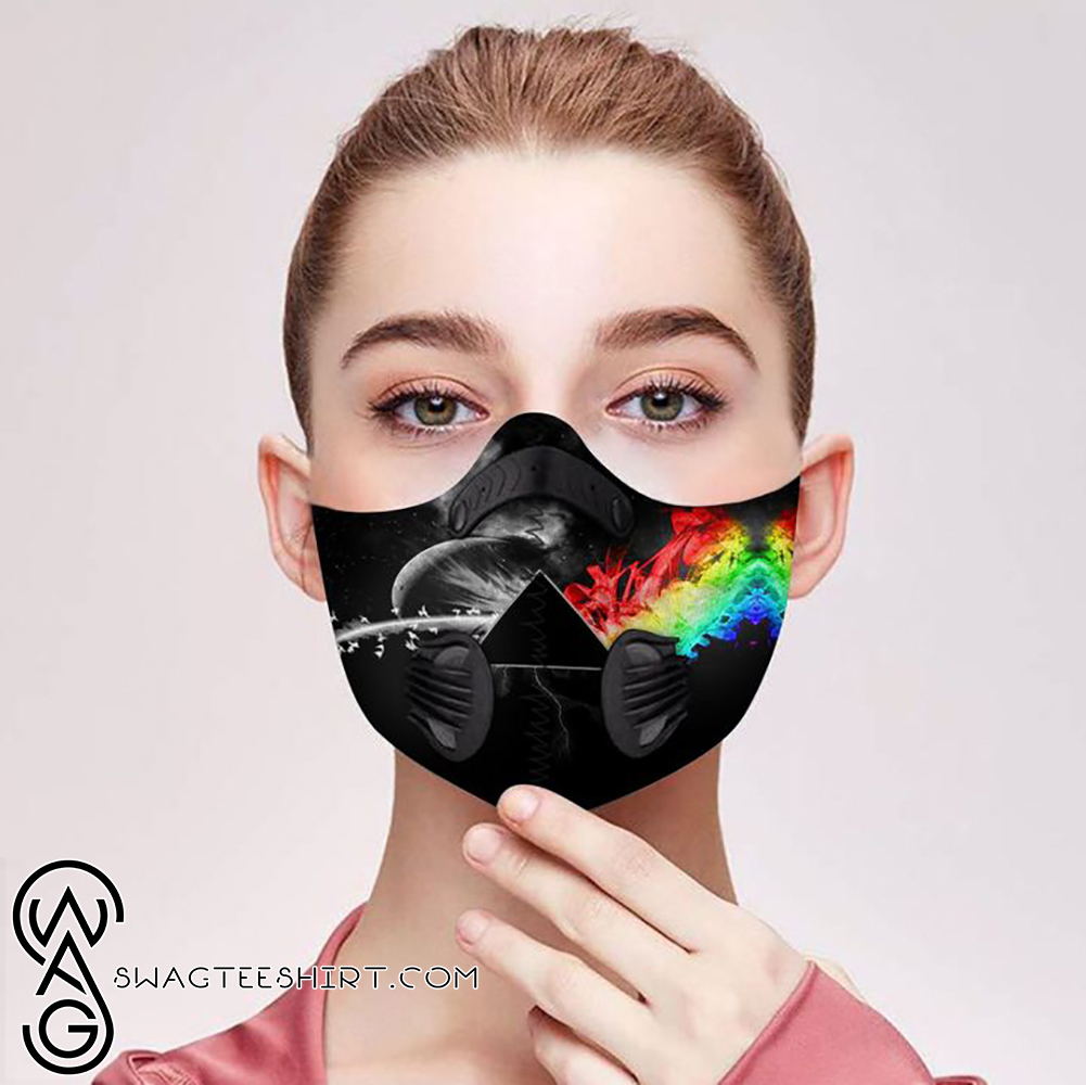 Pink floyd the dark side of the moon filter activated carbon face mask