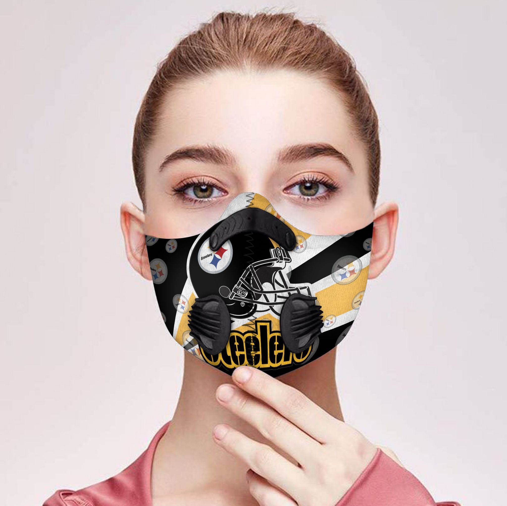 Pittburgh steelers filter face mask - Pic 1
