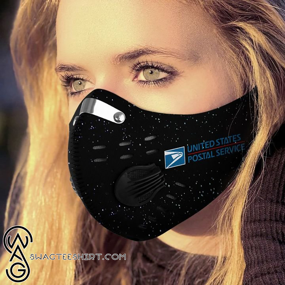 Proud to be a postal worker filter activated carbon face mask