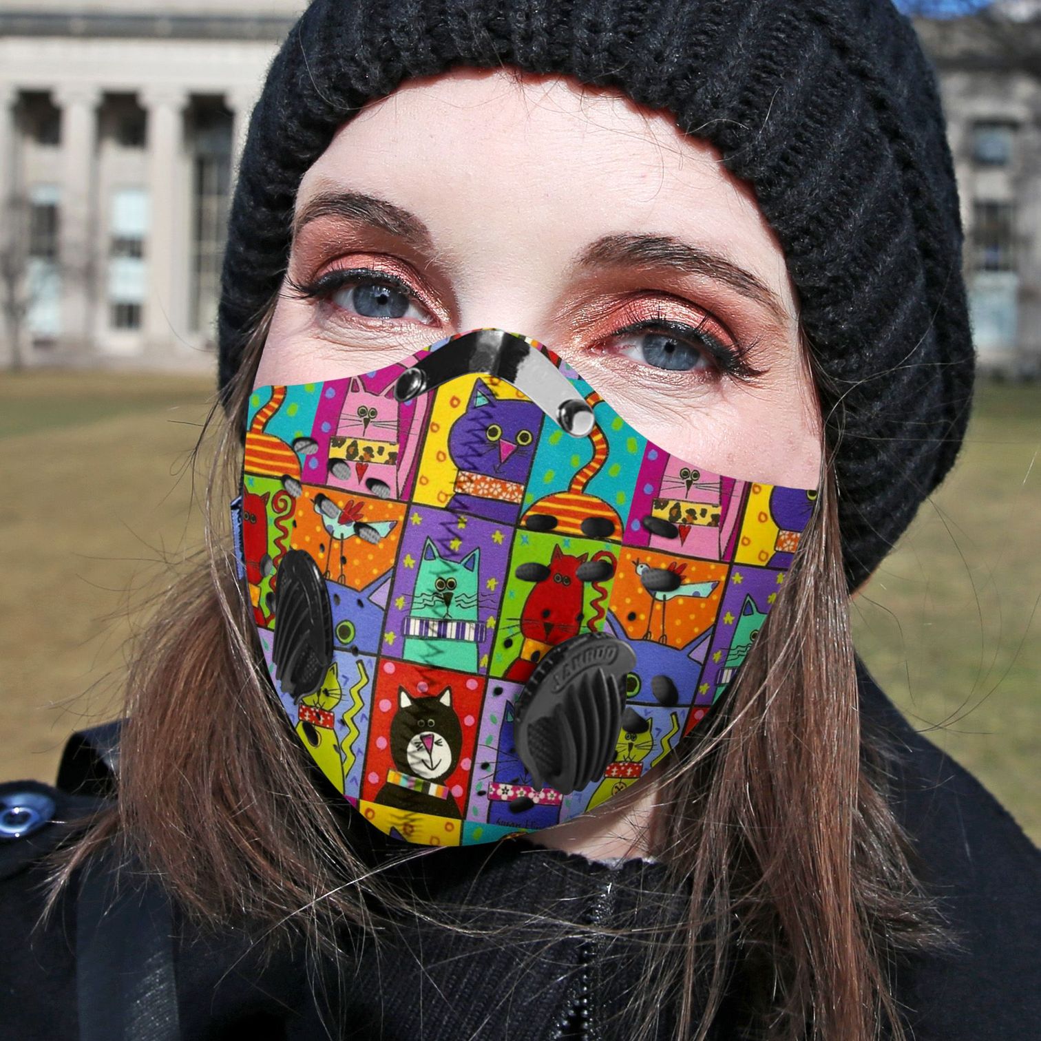 CAMBRIDGE, MA - 2/12/2020: Molly Kruko has a compromised immune system wears a protective mask just about all the time works at MIT.  (David L Ryan/Globe Staff ) SECTION: METRO TOPIC 527