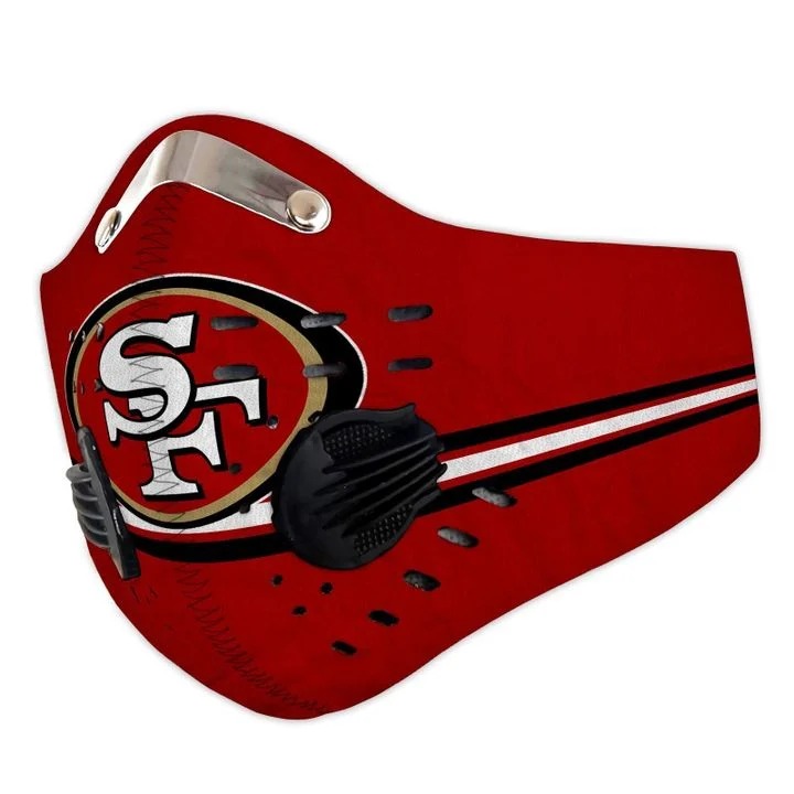 SF 49ers filter face mask