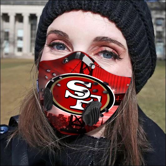 San Francisco 49ers filter activated carbon face mask