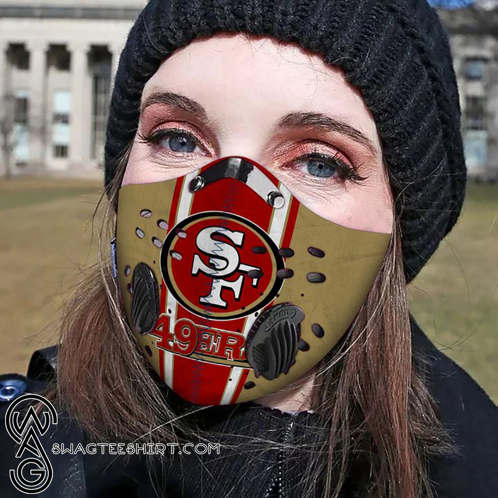 San francisco 49ers carbon pm 2,5 face mask