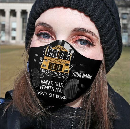 School bus driver whines cries vomits and won’t sit down filter activated carbon Pm 2.5 Fm face mask – dnstyles