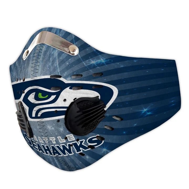 Seattle seahawks filter face mask