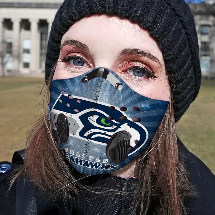 Seattle seahawks filter face mask