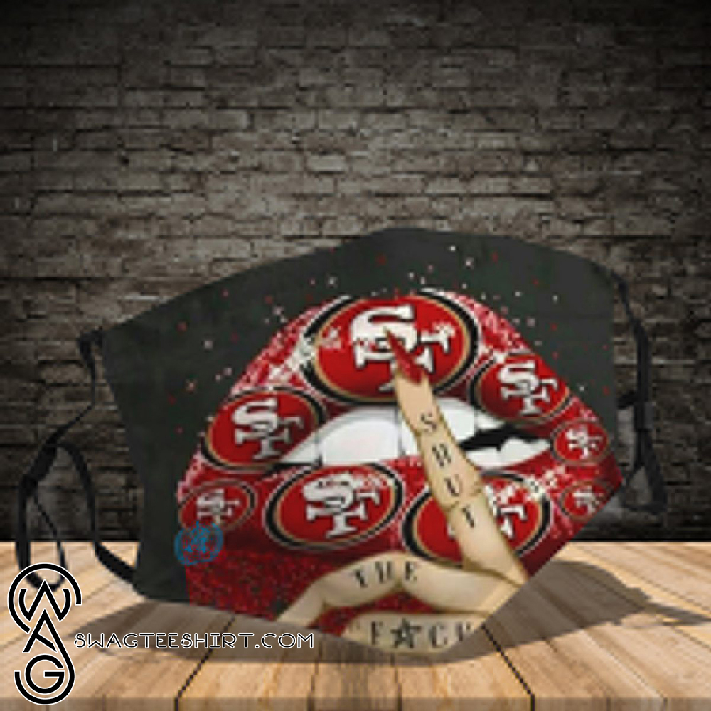 Sexy lips san francisco 49ers all over printed face mask – maria