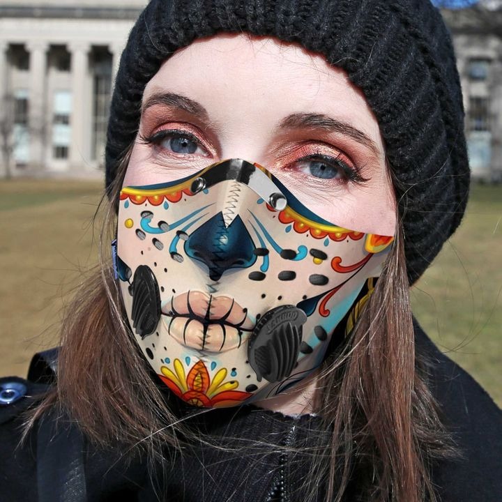 Skull face filter face mask